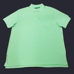 John Ashford Soft Mint Green Cotton Blend Polo Shirt XL